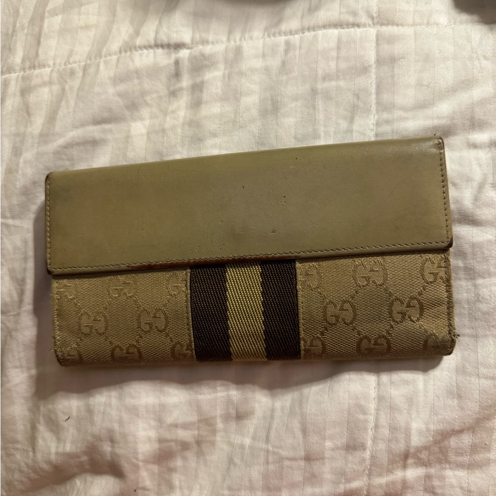 Gucci Jackie Beige Long Wallet Pre Loved See Pictures - Picture 5 of 16